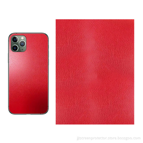 3D Leather Phone Back Skin Protective Film